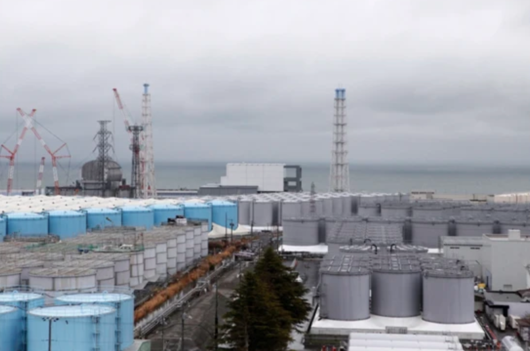 福岛核电站中储存污水的水罐（资料图）